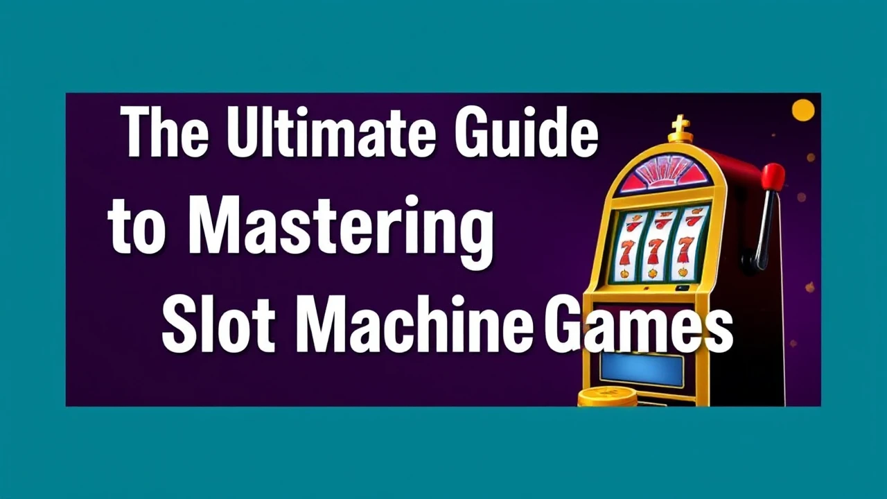 The Ultimate Guide to Mastering Slot Machine Games