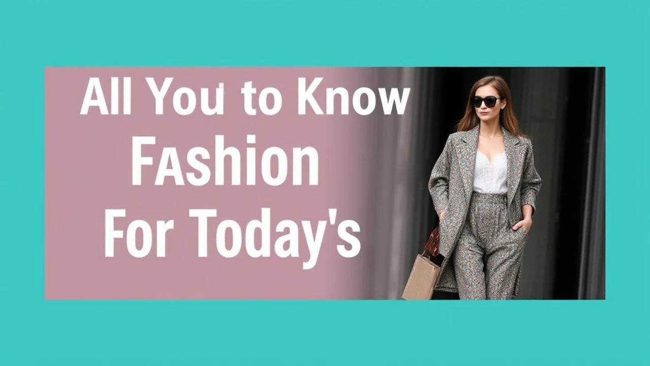 All You Need to Know to Fashion Trends for Today's Woman