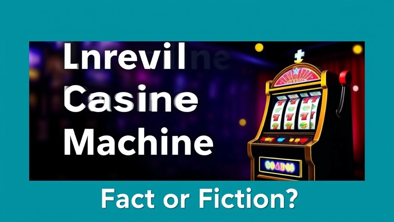 Unveiling Internet Casino Machine Myths: Fact or Fiction?
