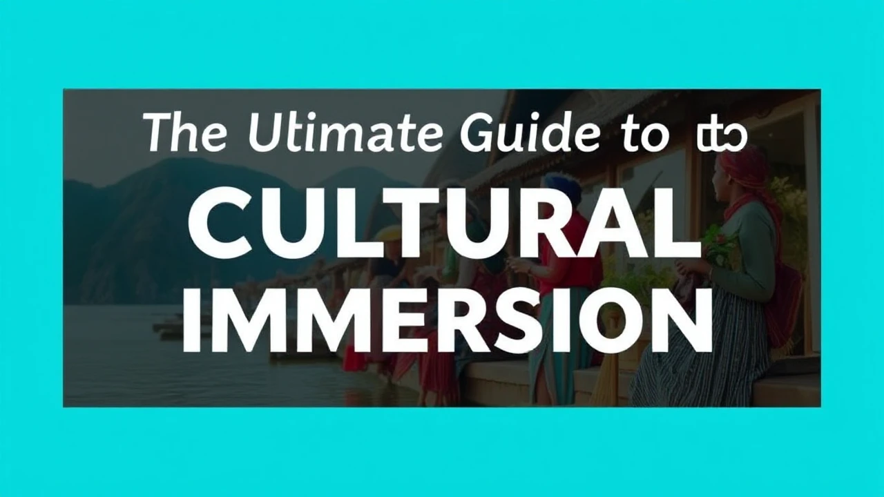 The Ultimate Guide to Cultural Immersion: Embracing Local Traditions While Traveling