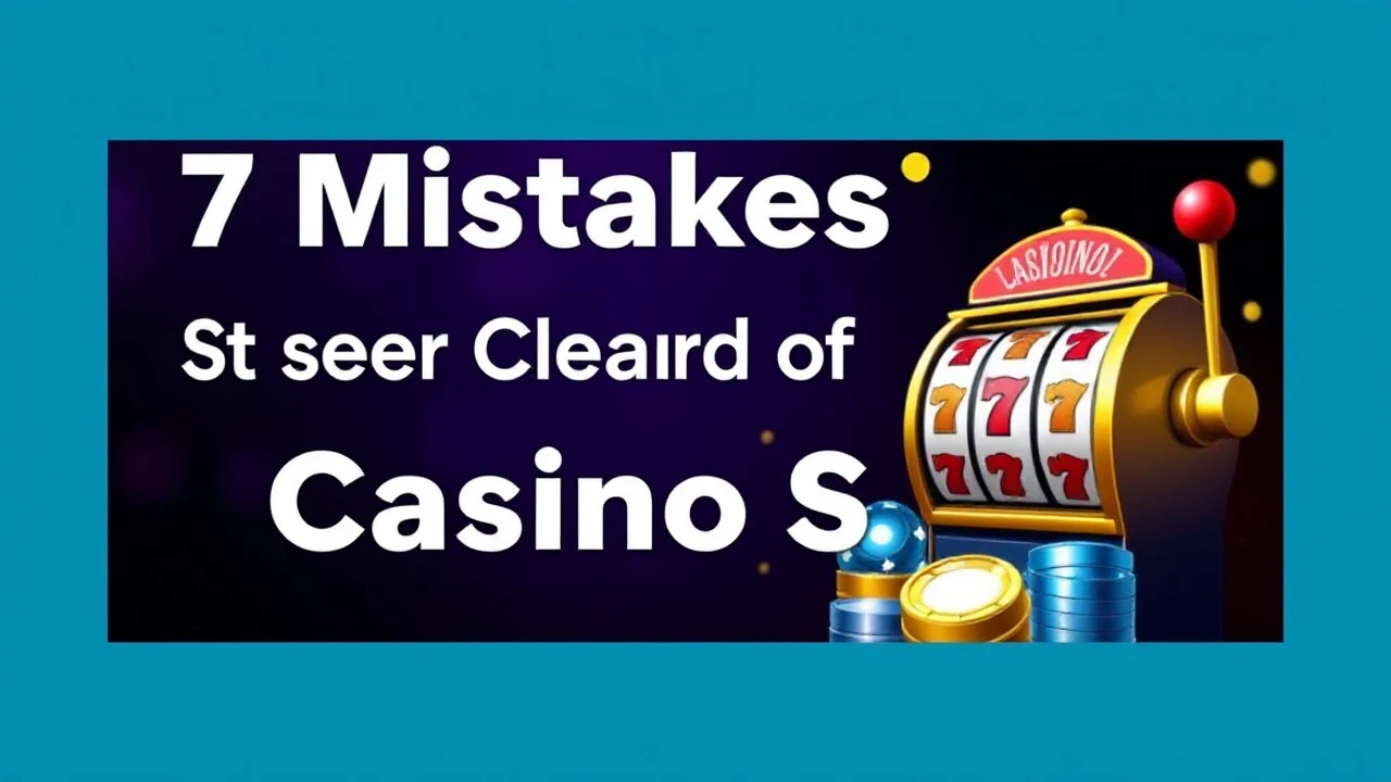 7 Mistakes to Steer Clear of When Playing Casino Slots