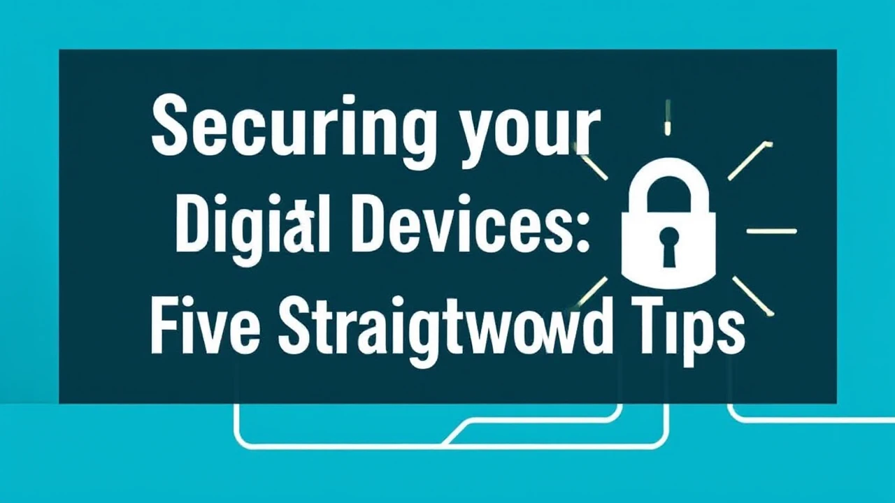 Securing Your Digital Devices: Five Straightforward Tips