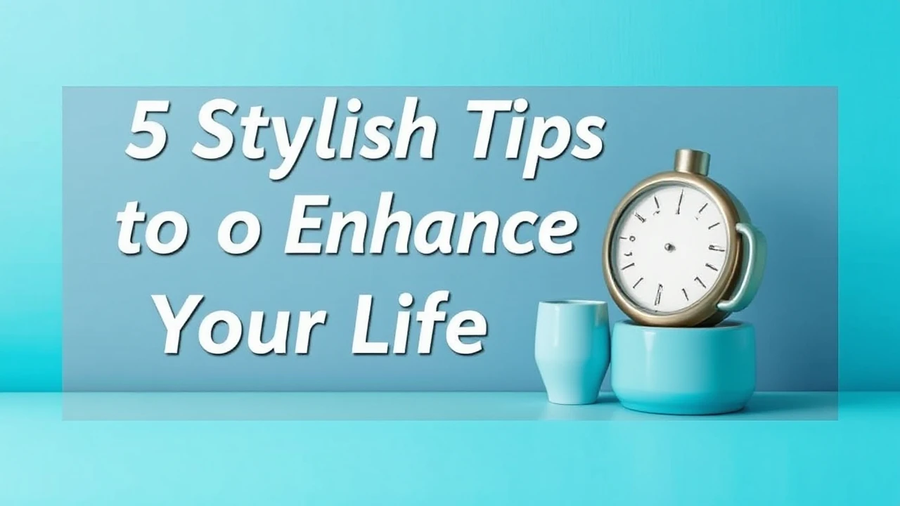 5 Stylish Tips to Enhance Your Lifestyle