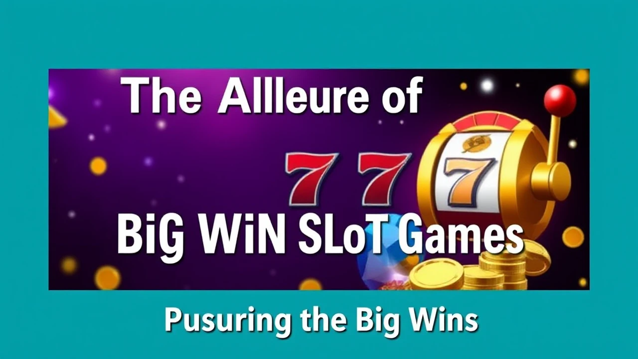 The Allure of Big Win Slot Games: Pursuing the Big Wins