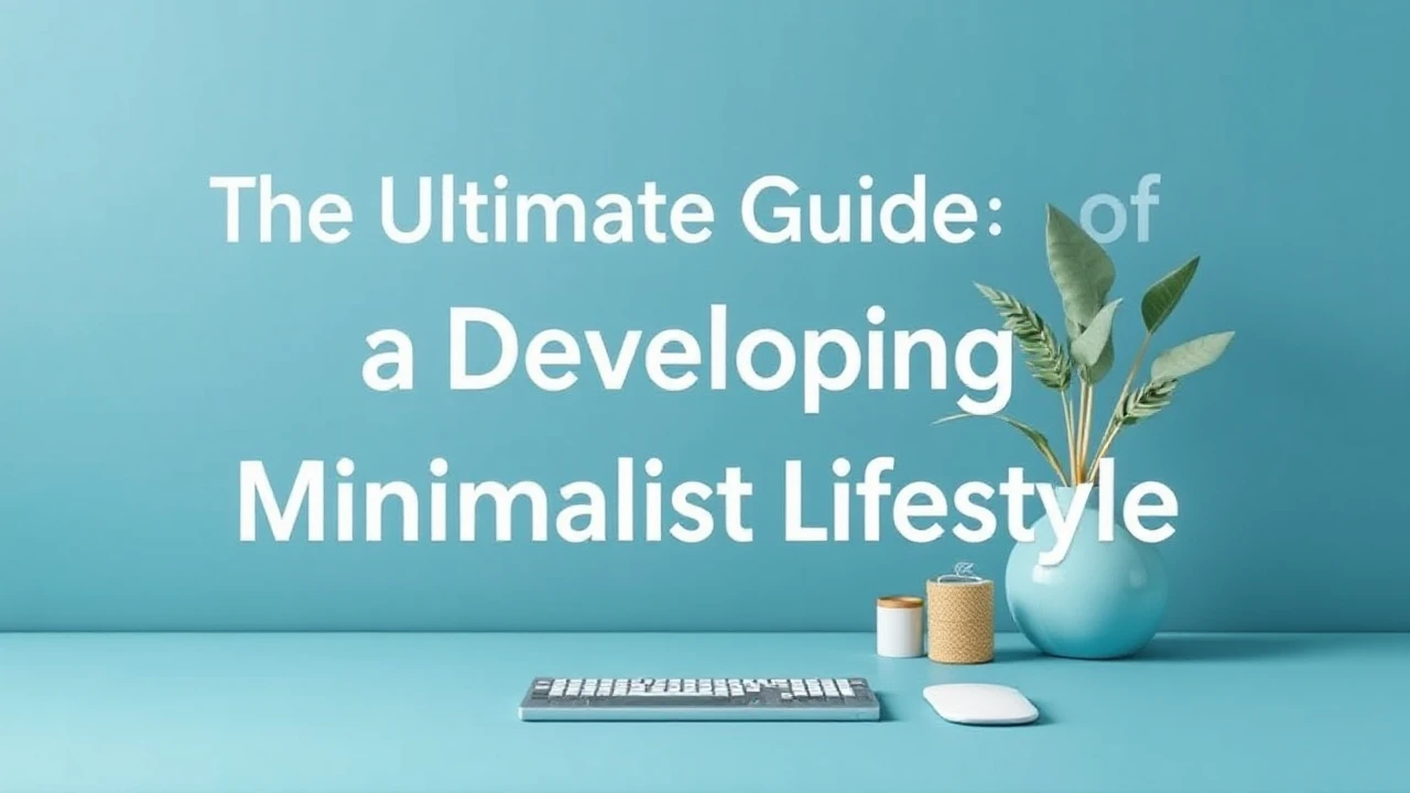The Ultimate Guide of Developing a Minimalist Lifestyle