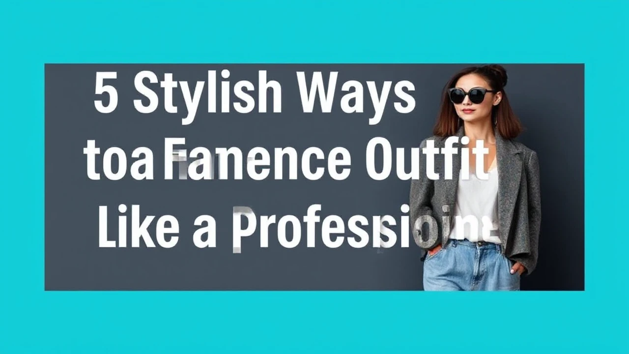 5 Stylish Ways to Enhance Your Outfit Like a Professional
