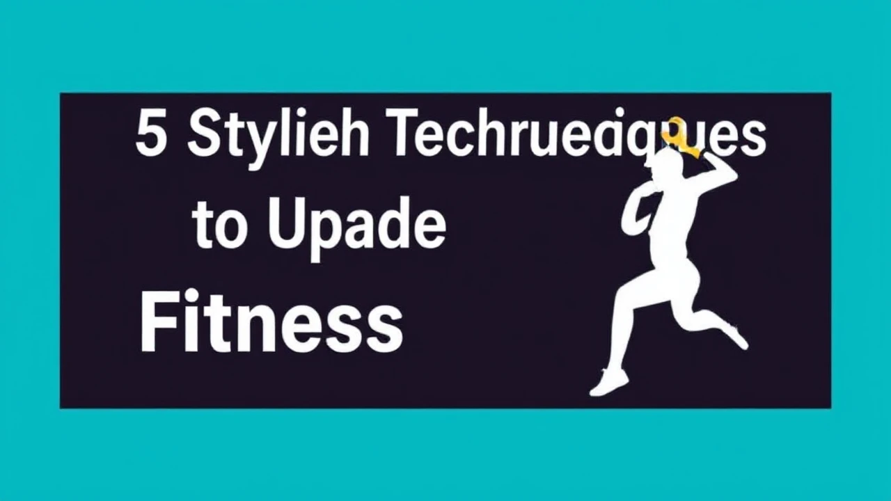 5 Stylish Techniques to Upgrade Your Fitness Lifestyle