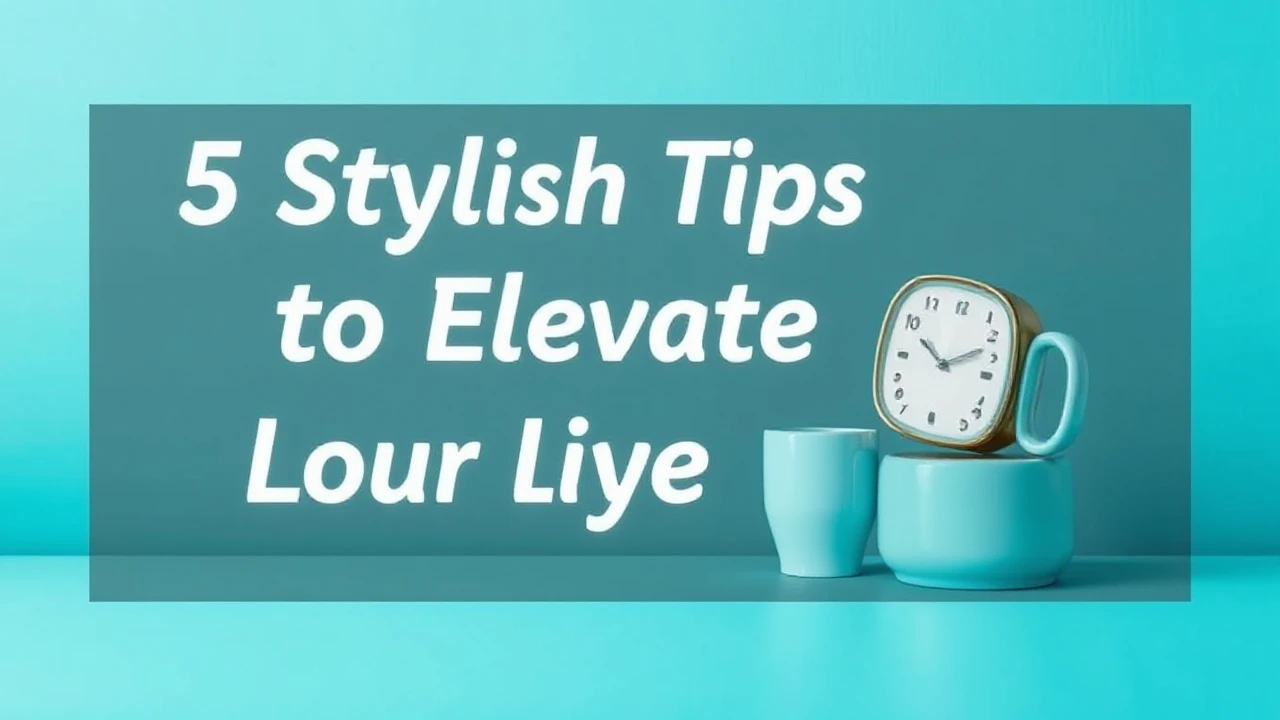 5 Stylish Tips to Elevate Your Lifestyle