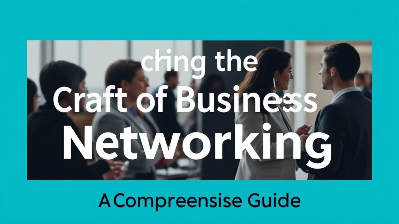 Unlocking the Craft of Business Networking: A Comprehensive Guide