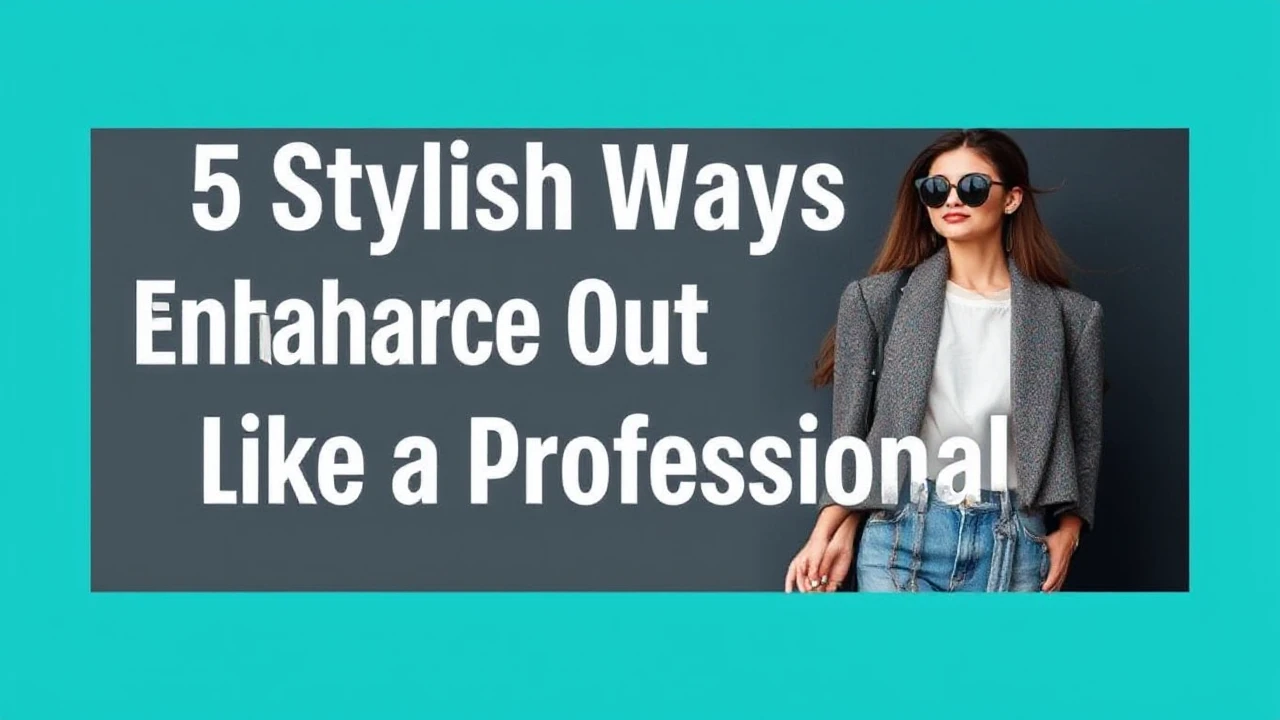 5 Stylish Ways to Enhance Your Outfit Like a Professional
