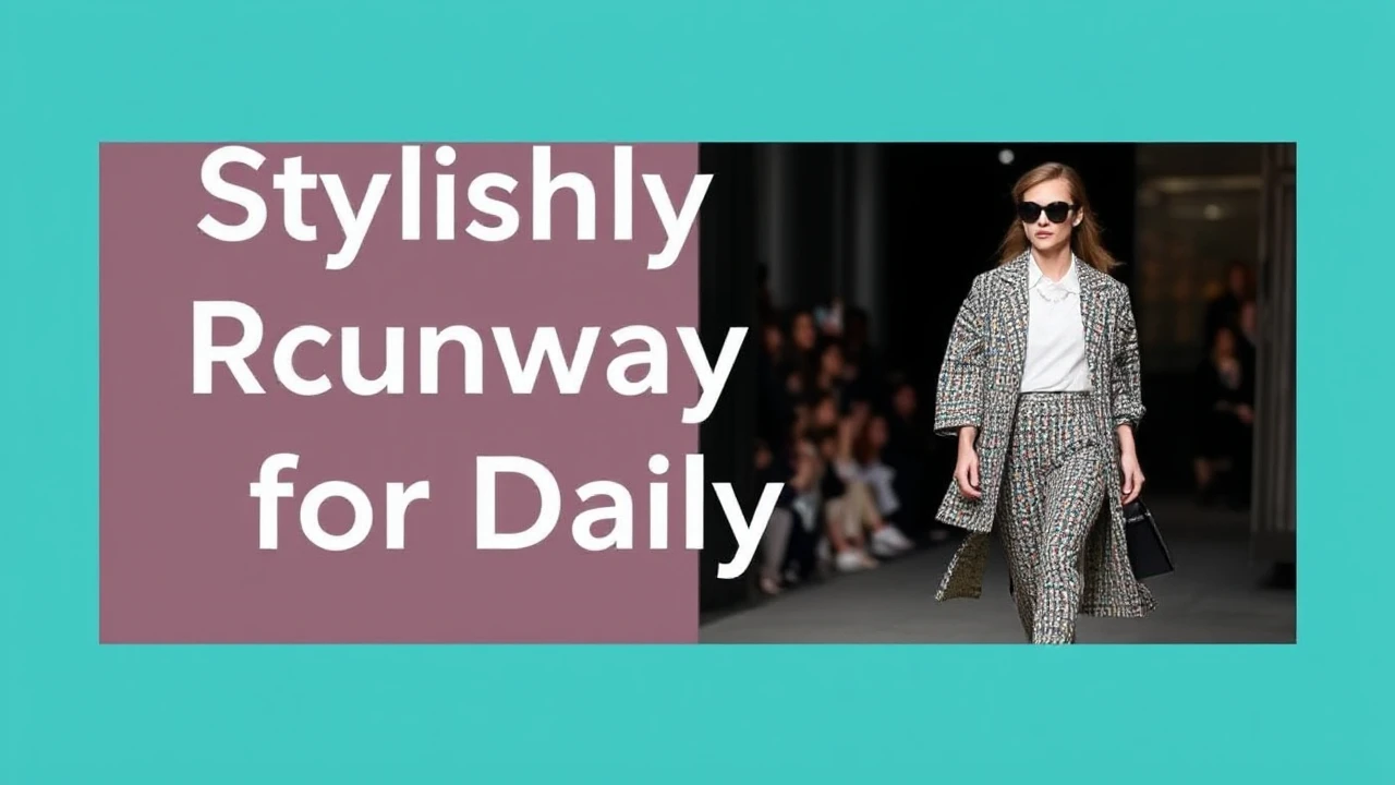 Stylishly Practical: Adapting Runway Looks for Daily Life