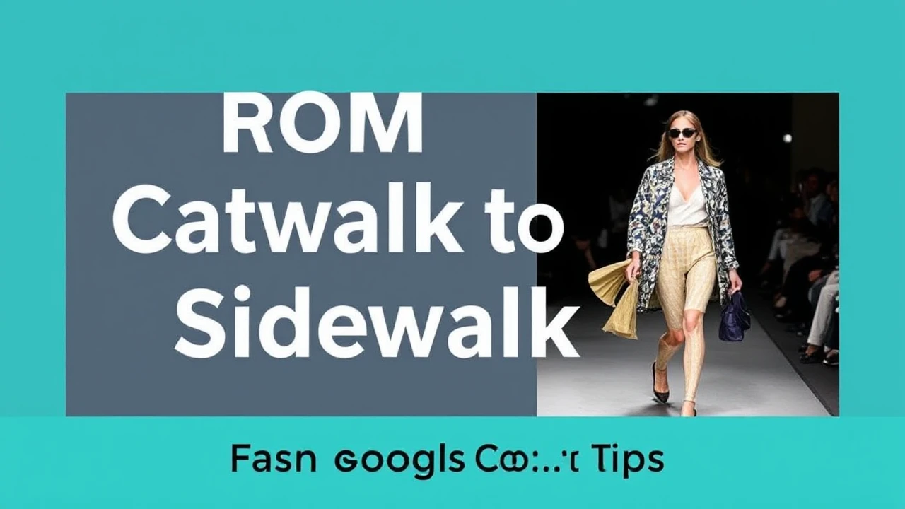 From Catwalk to Sidewalk: Fashion Forward Tips