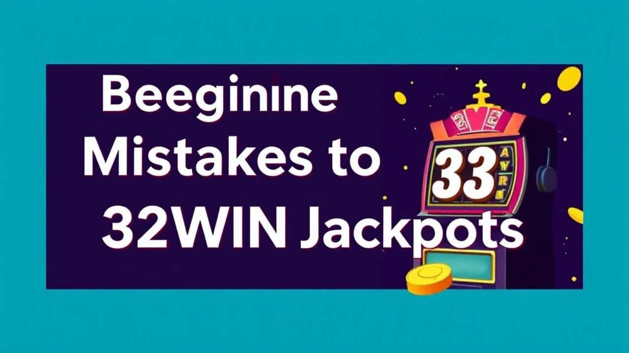 Beginner Mistakes to Avoid on 32WIN Jackpots