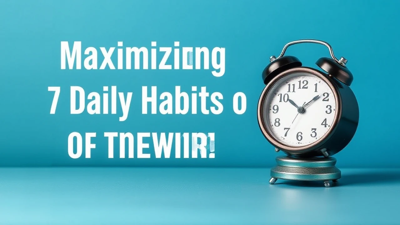 Maximizing Efficiency: 7 Daily Habits of Triumphant Folks