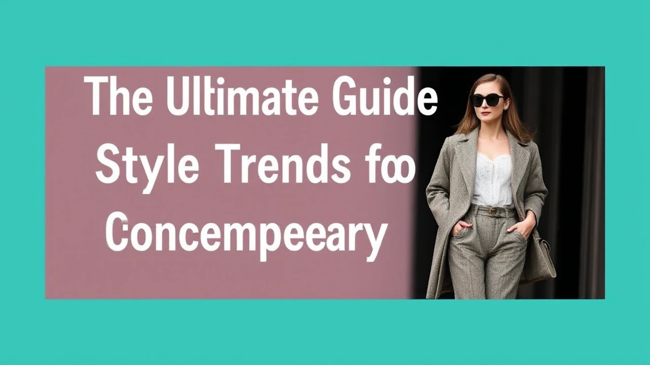 The Ultimate Guide to Style Trends for Contemporary Females
