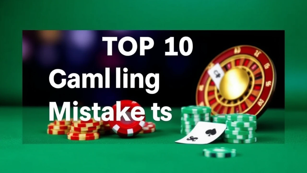 Top 10 Gambling Mistakes to Avoid