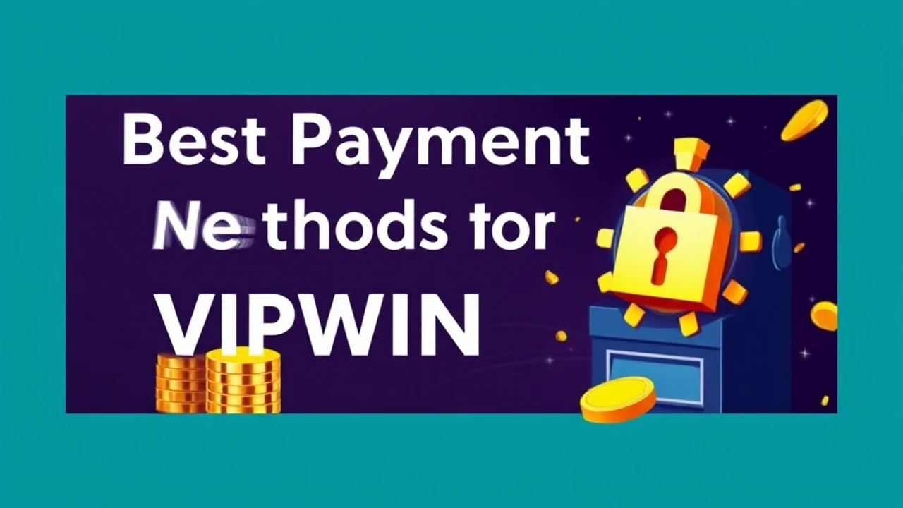 Best Payment Methods for VIPWIN Jackpots Players
