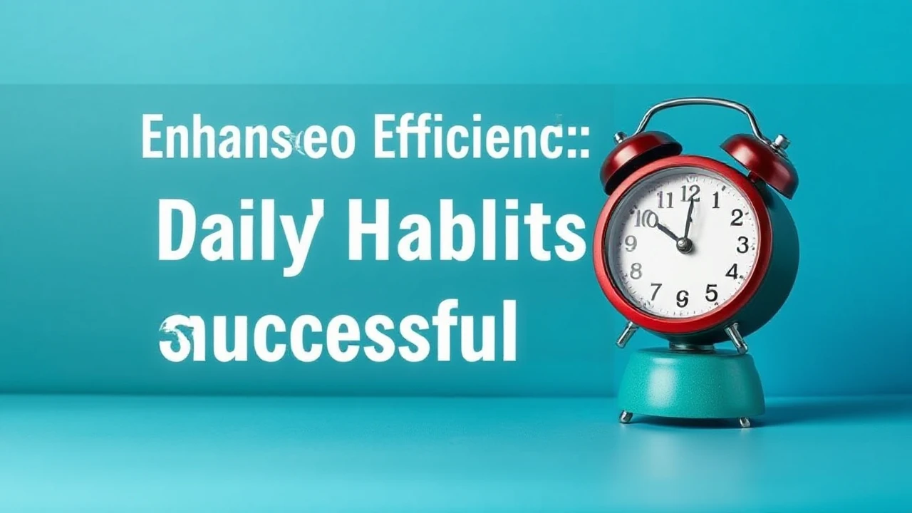 Enhancing Efficiency: 7 Daily Habits of Successful Folks