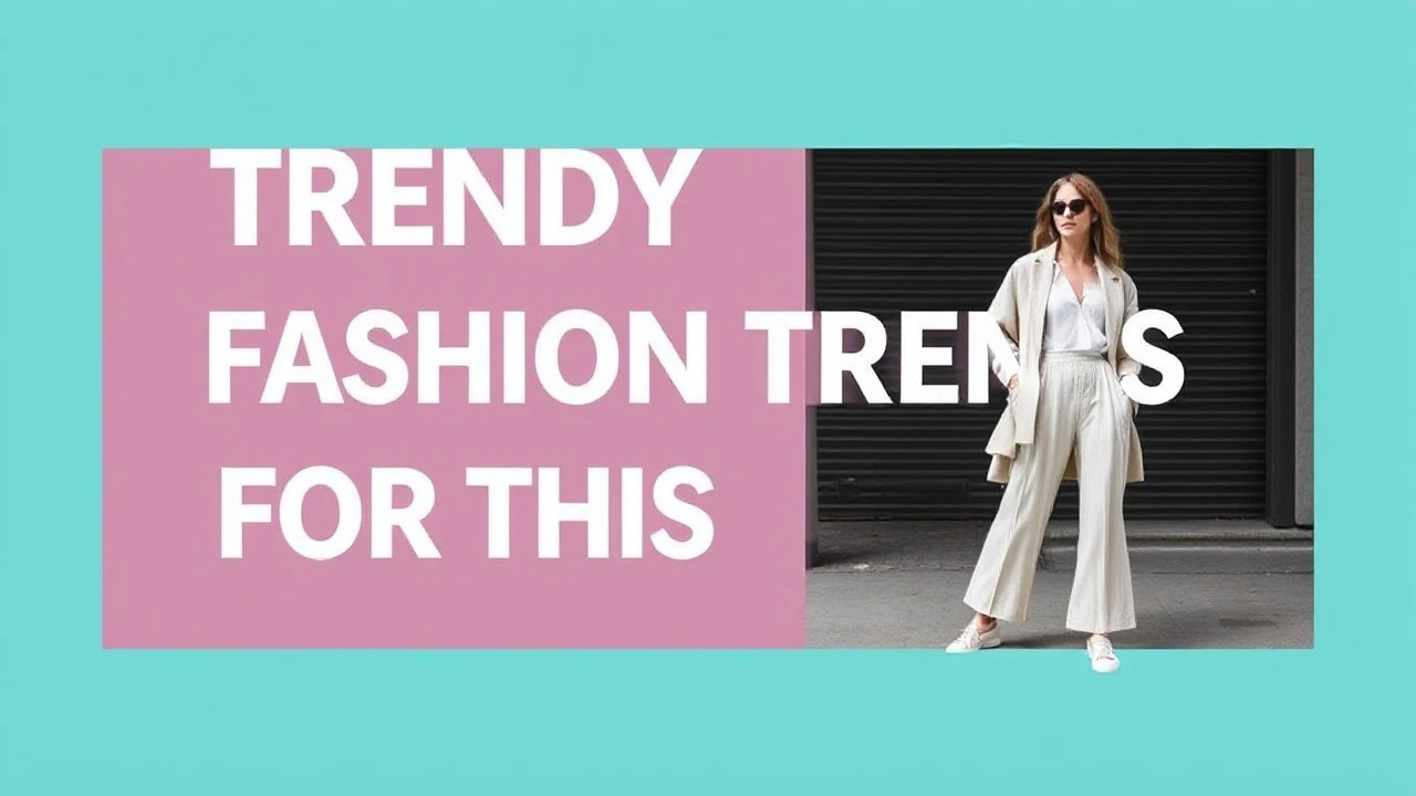 Trendy Fashion Trends for This Season