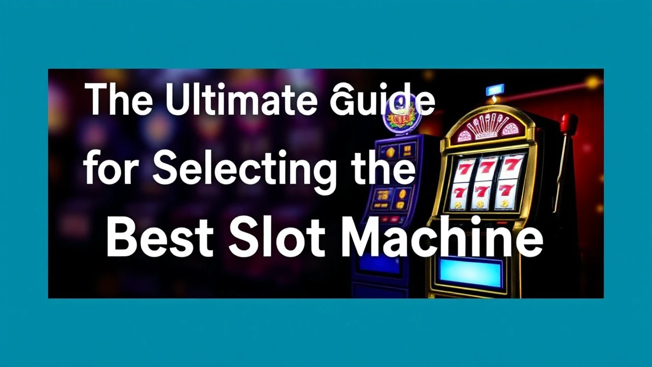 The Ultimate Guide for Selecting the Best Slot Machine