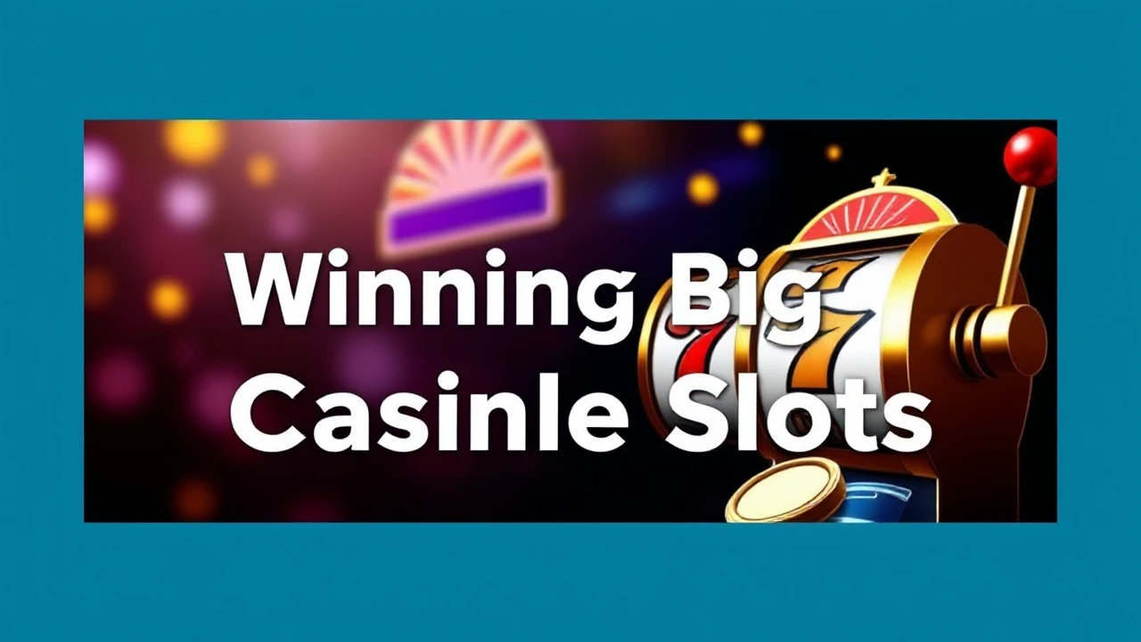 Expert Advice for Winning Big at Casino Slots