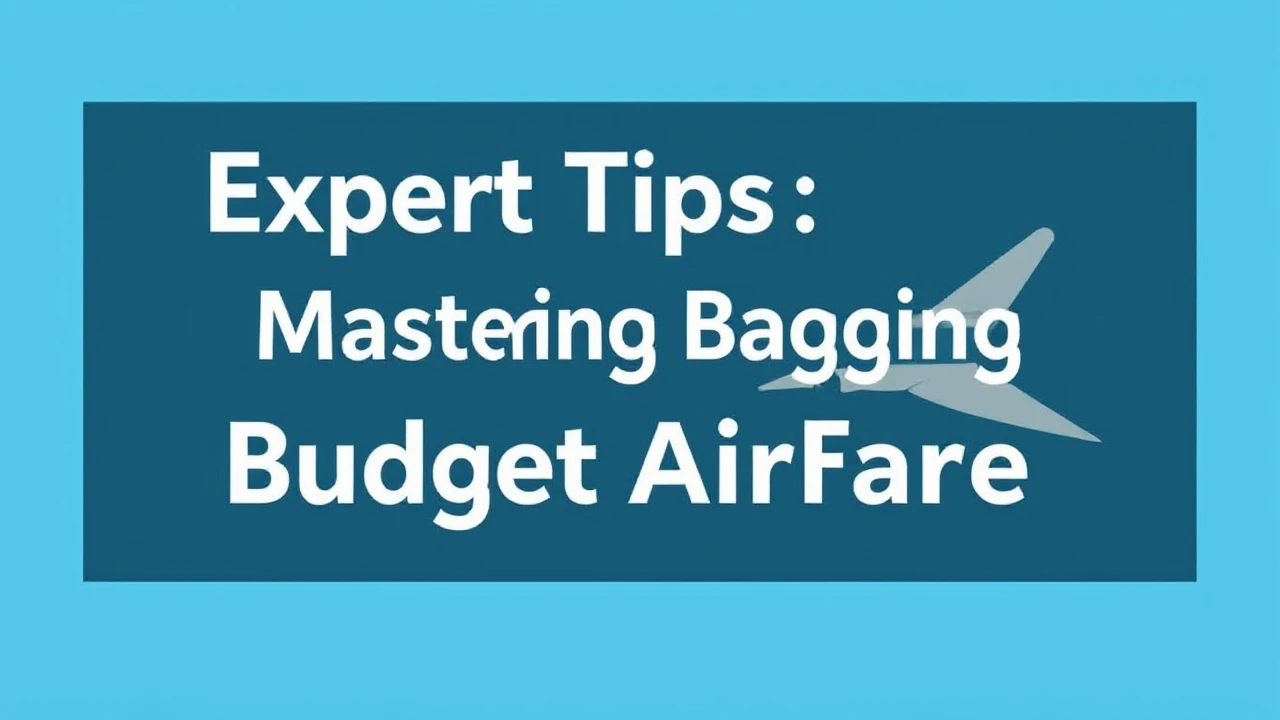 Expert Tips on Scoring Deals: Mastering Budget Airfare