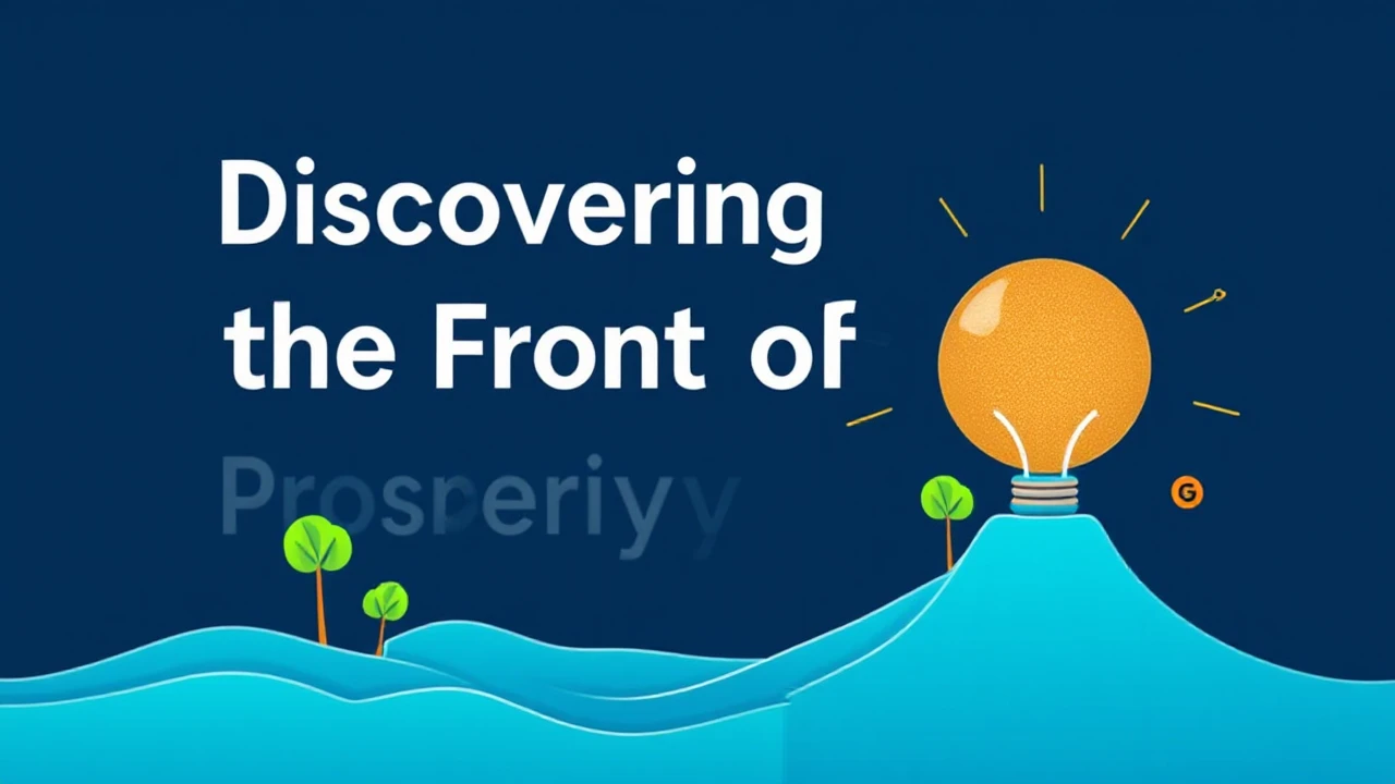 Discovering the Frontiers of Prosperity in Business