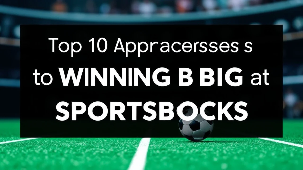 Top 10 Approaches to Winning Big at Sportsbooks: Maximize Your Odds!