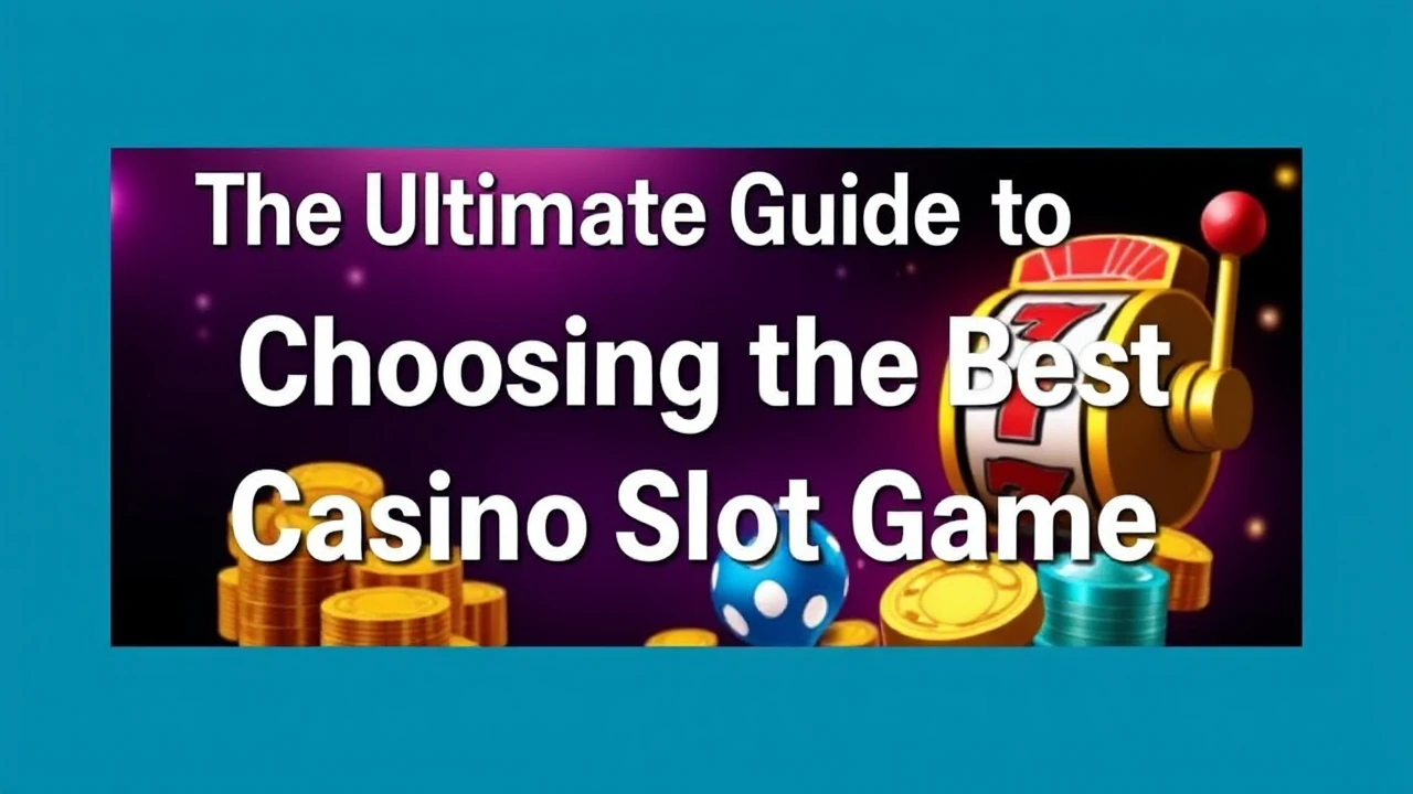 The Ultimate Guide to Choosing the Best Casino Slot Game
