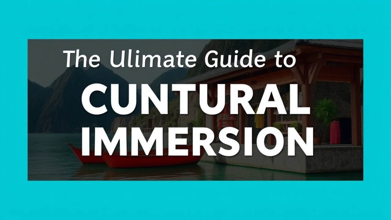 The Ultimate Guide to Cultural Immersion: Embracing Local Traditions While Traveling
