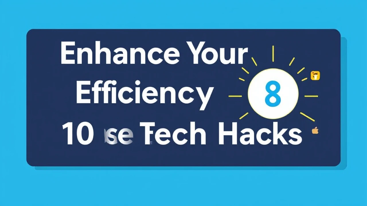 Enhance Your Efficiency with These 10 Tech Hacks