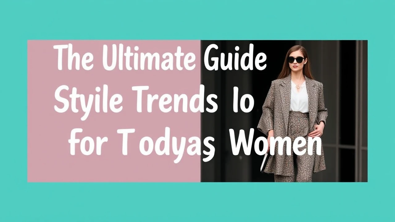 The Ultimate Guide to Style Trends for Today's Woman