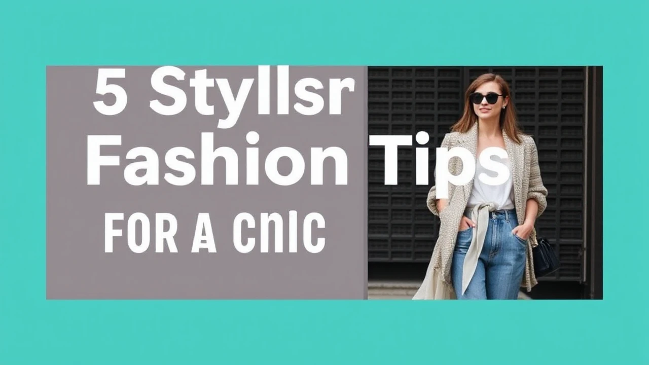 5 Stylish Fashion Tips for a Chic Lifestyle