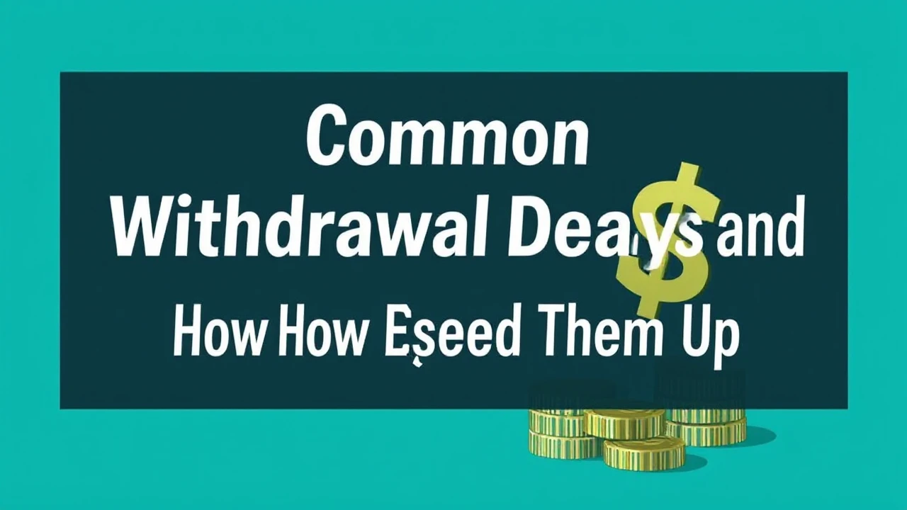 Common Withdrawal Delays and How to Speed Them Up