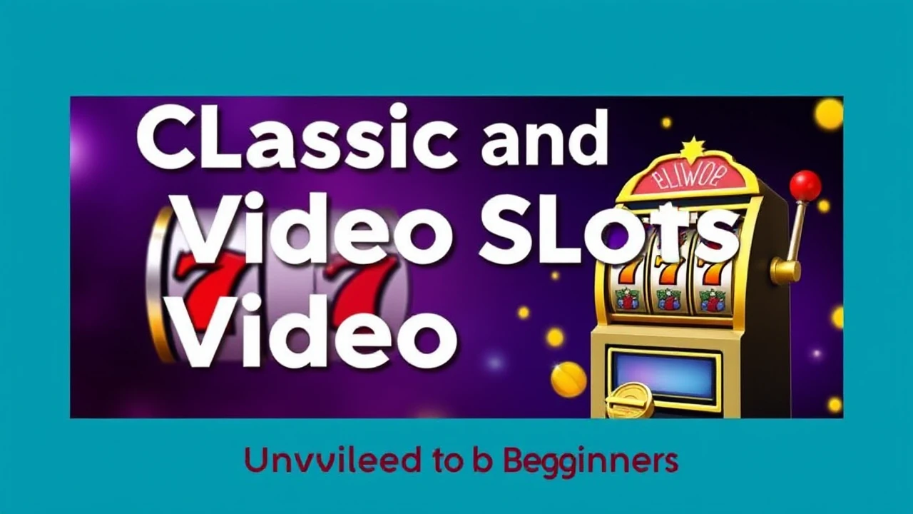 Classic and Video Slots Unveiled for Beginners