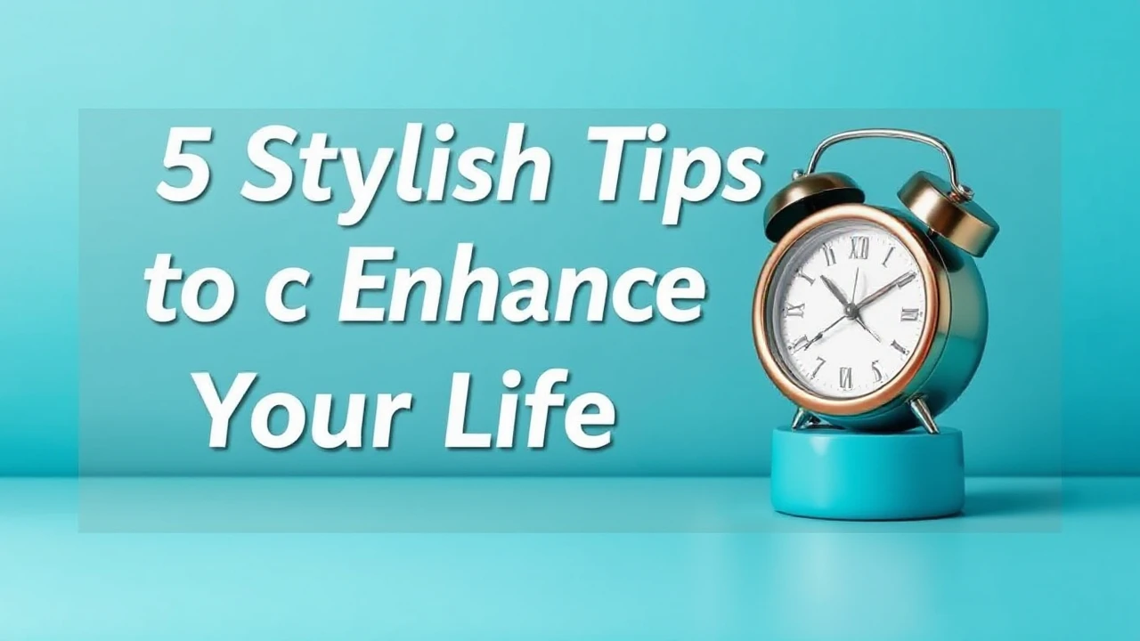 5 Stylish Tips to Enhance Your Lifestyle