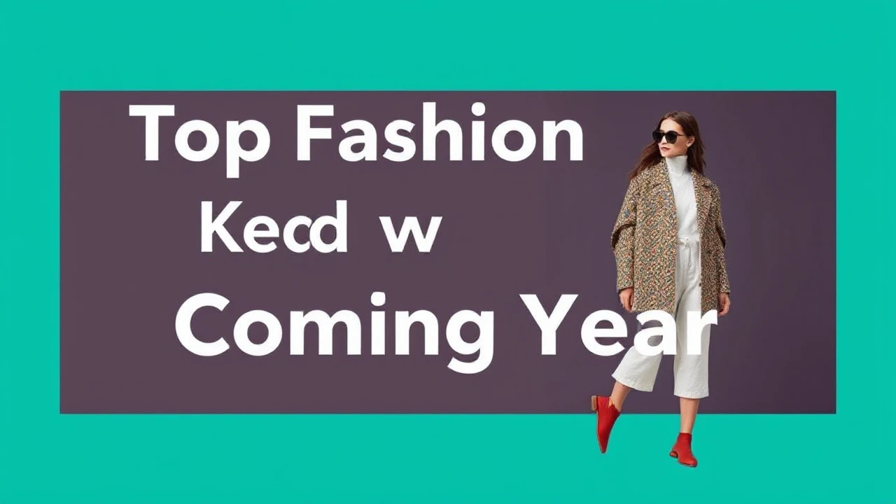 Top Fashion Trends to Keep an Eye on in the Coming Year