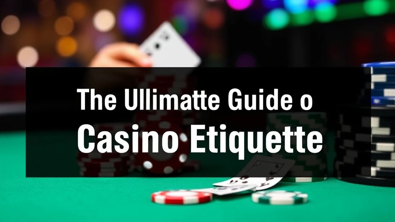 The Ultimate Guide to Casino Etiquette: Essential Do's and Don'ts