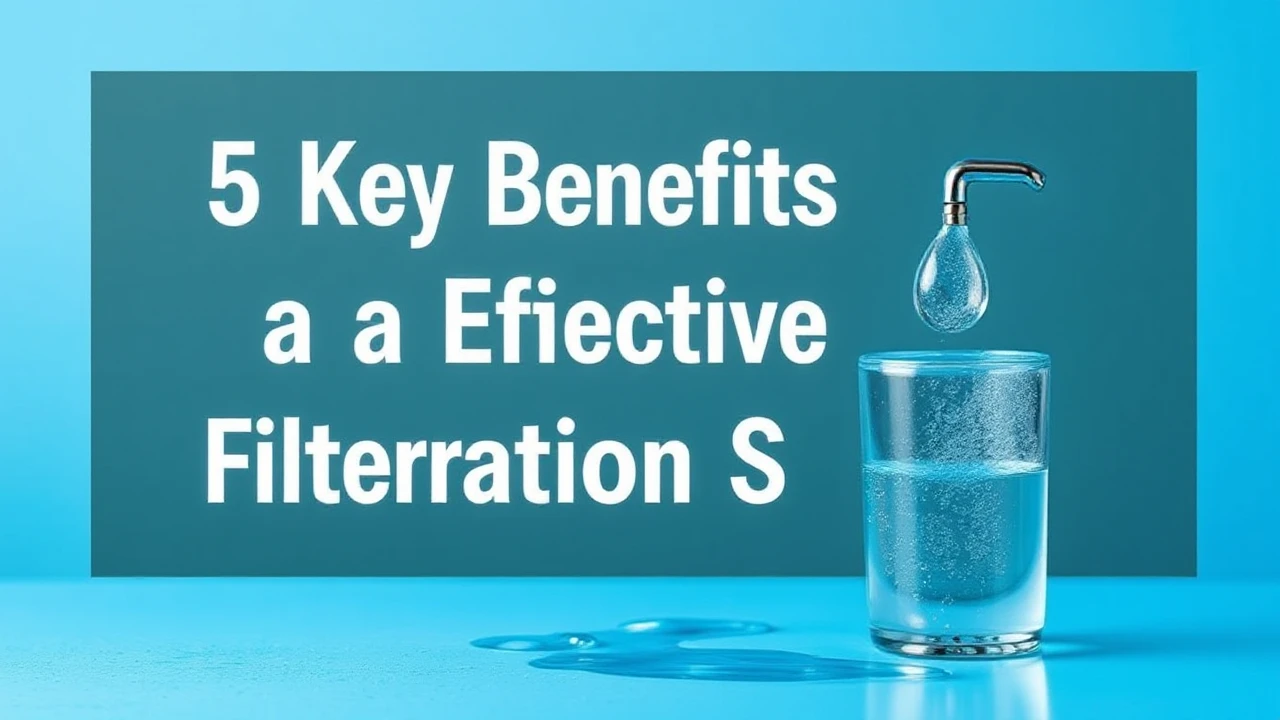 5 Key Benefits of Having a Effective Water Filtration System