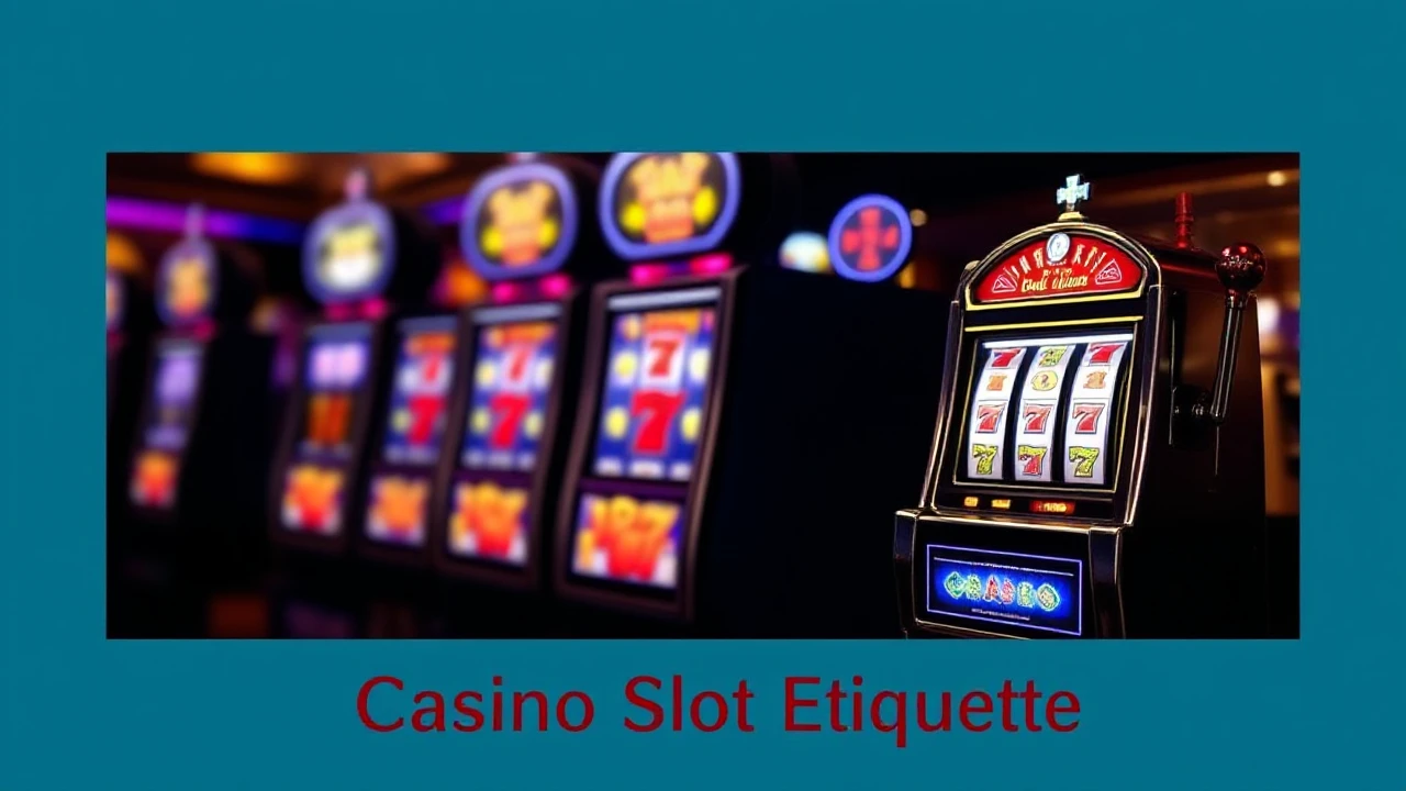 Understanding the Art of Casino Slot Etiquette