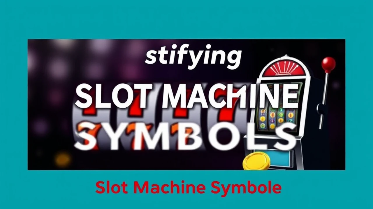 Demystifying Slot Machine Symbols: A Beginner-Friendly Guide