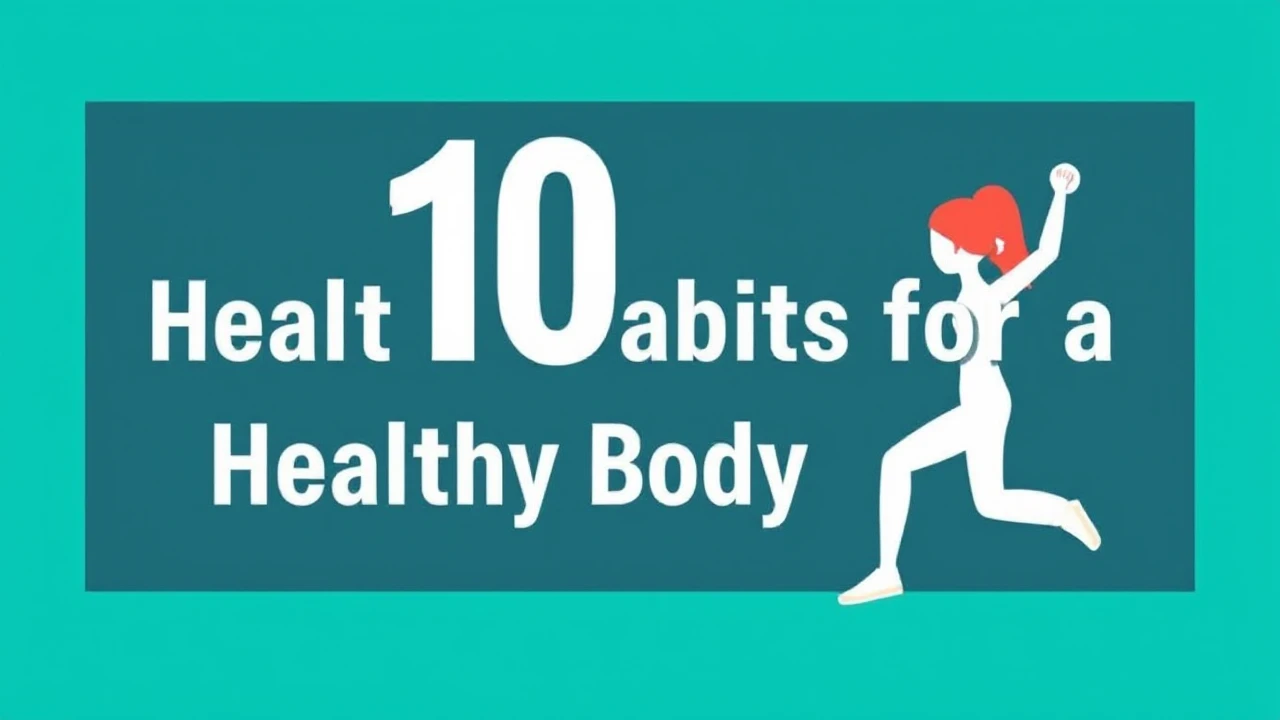 Key 10 Healthy Habits for a Healthy Body and Mind