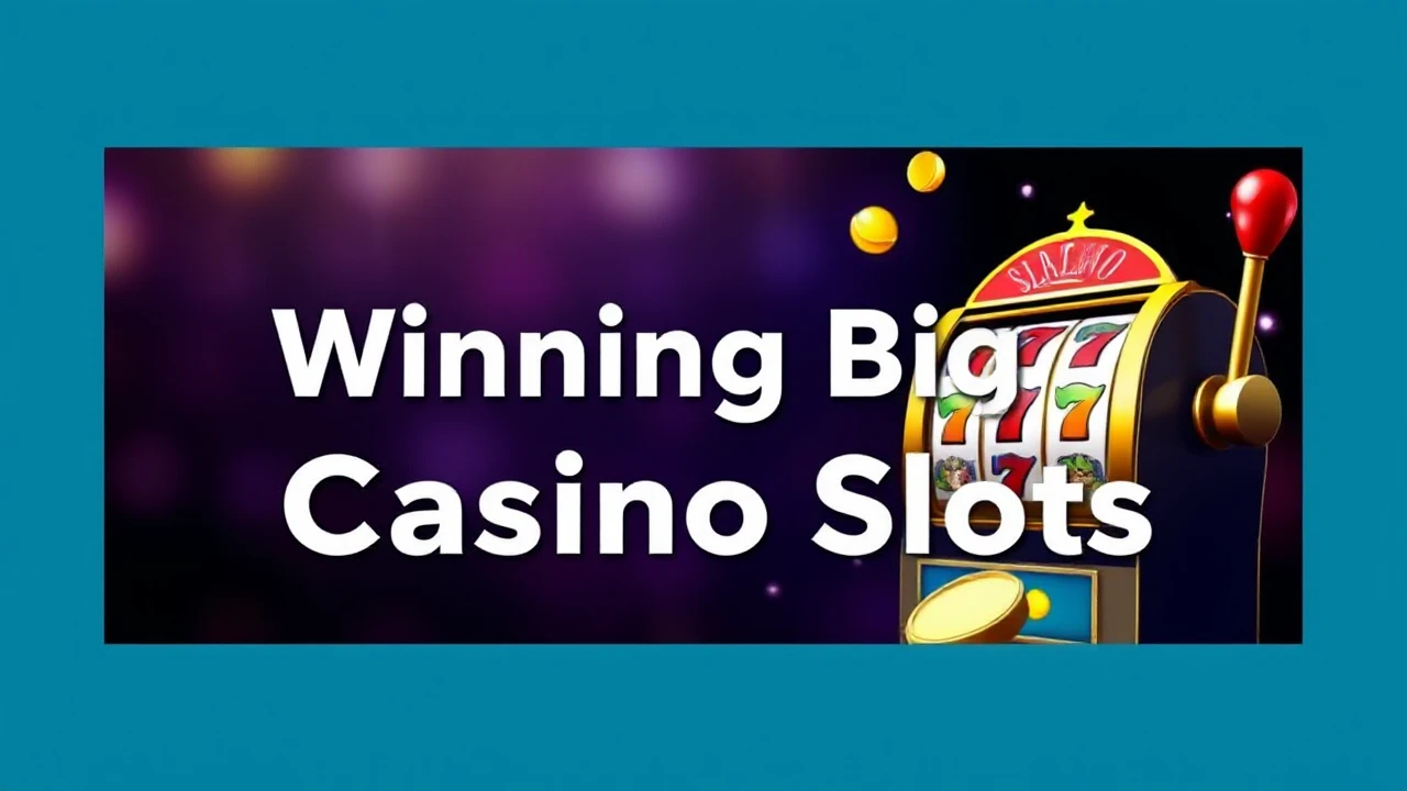 Expert Advice for Winning Big at Casino Slots