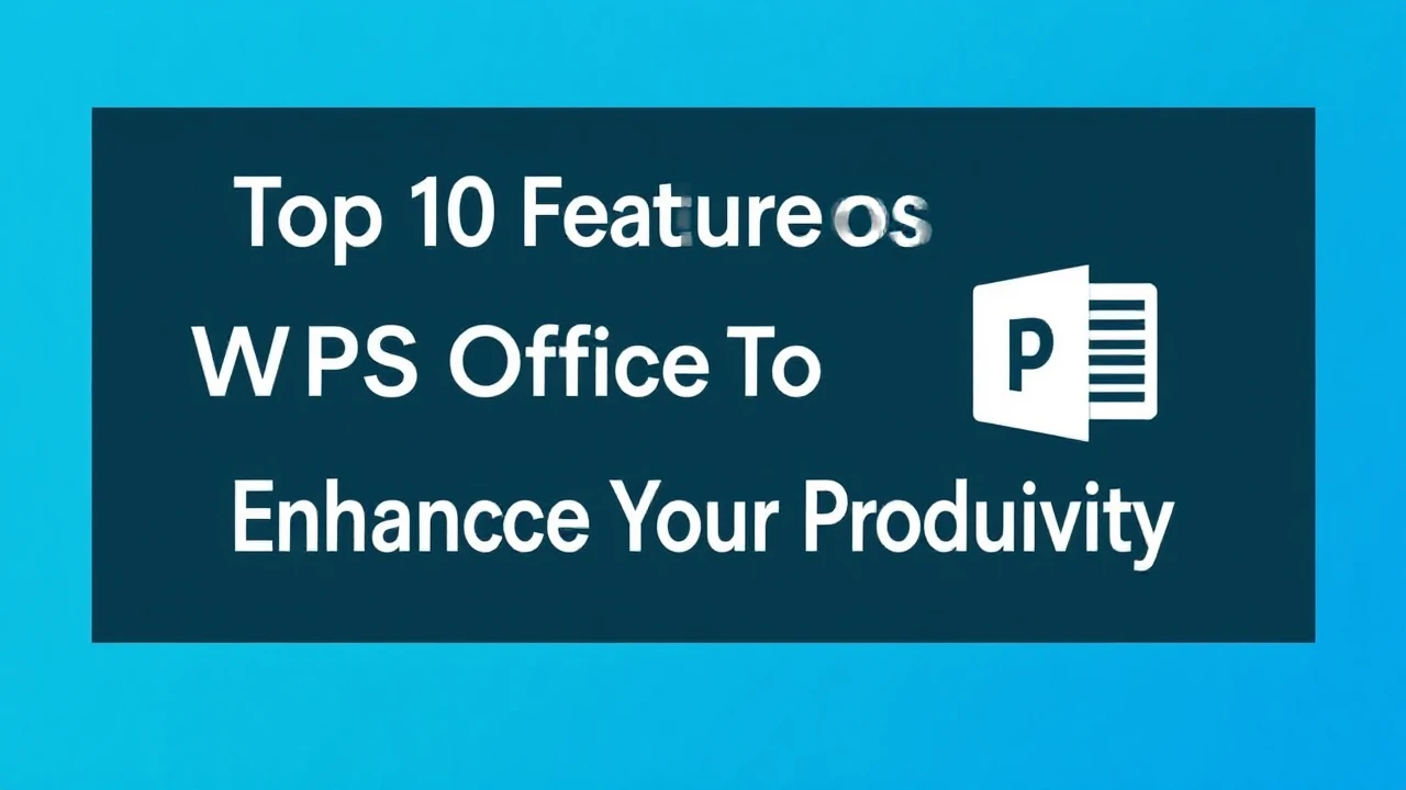 Top 10 Features of WPS Office To Enhance Your Productivity