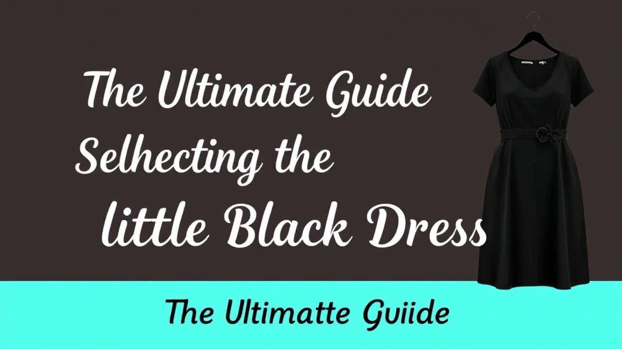The Ultimate Guide of Selecting the Ultimate Little Black Dress