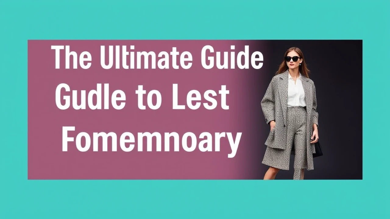 The Ultimate Guide to Latest Fashion for Contemporary Females