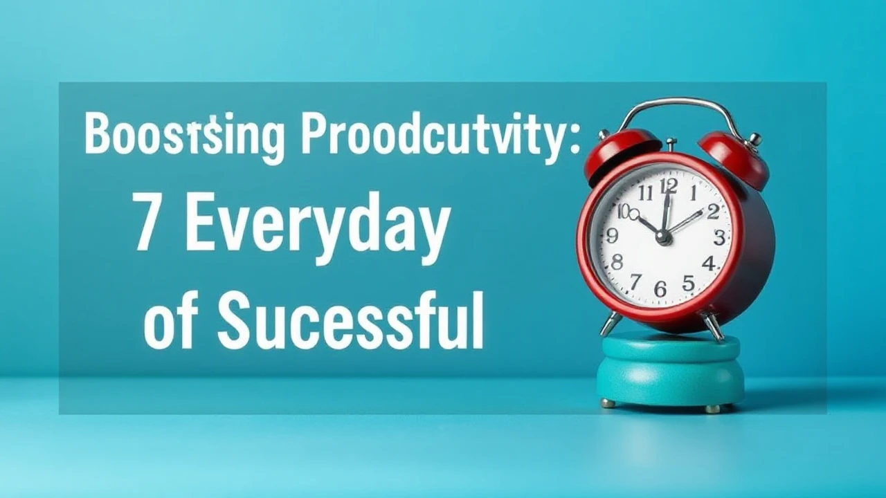 Boosting Productivity: 7 Everyday Habits of Successful People