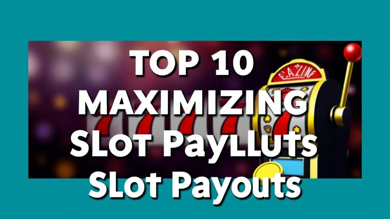 Top 10 Strategies for Maximizing Slot Payouts