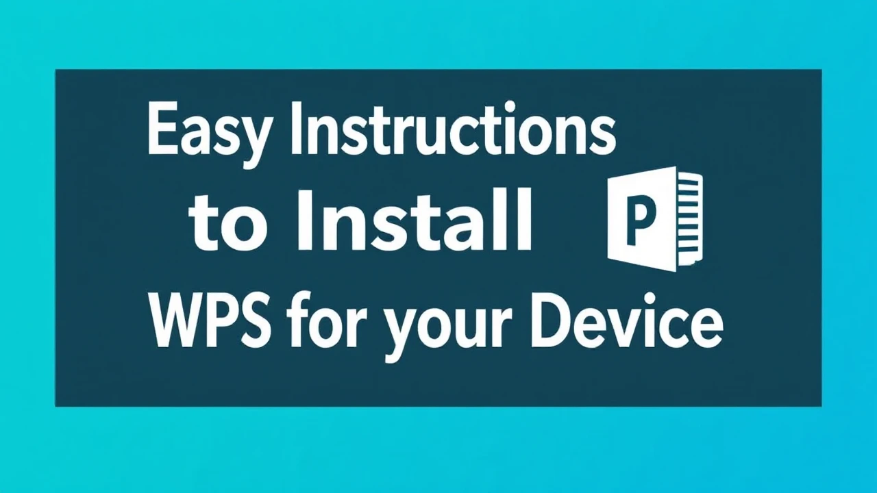 Easy Instructions to Install WPS for Your Device