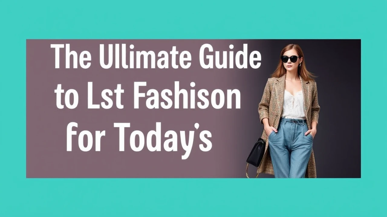 The Ultimate Guide to Latest Fashion for Today's Woman
